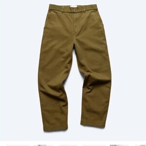Reigning Champ Cotton Chino Ivy Pant Olive Size 34